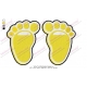 Yellow Feet Embroidery Design